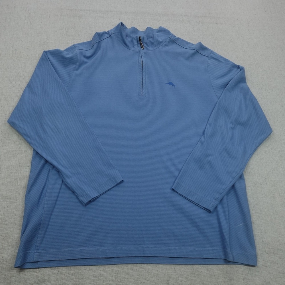 Tommy Bahama Sweater Mens XL Quarter Zip Pullover Long Sleeve Casual Dolphin